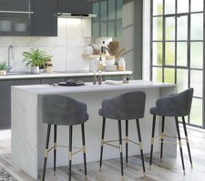 Furneo Outdoor Kitchen Island – Stainless Steel Storage with Breakfast Bar