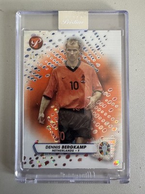 RAR! Dennis Bergkamp Road To Euro 2024 Topps Pristine Card. /25