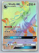 Silvally GX 119/111 Rainbow Rare Crimson Invasion Pokemon Holo Damaged on eBay
