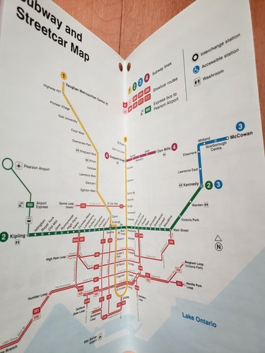 NEUF Toronto Transit Commission TTC 2021 guide de trajet carte LITE bus métro tramway - Photo 3/4