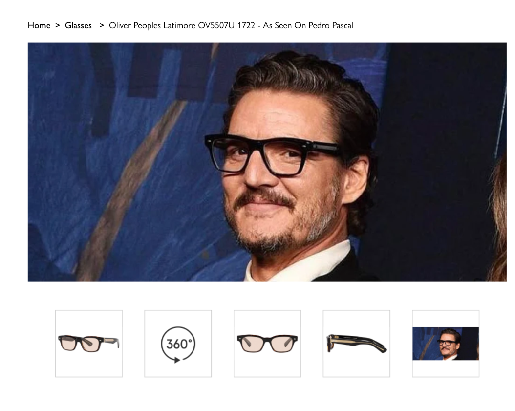 OLIVER PEOPLES LATIMORE OPTICAL 51mm in Sand Wash MSRP$526 Pedro