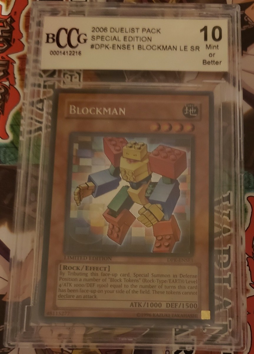 Yugioh Duelist Pack Special Edition #DPK- ENSE 1 Blockman LE SR ( NEW )