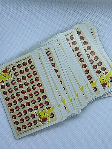 Pokémon Trump Pikachu Yellow 3D Rare Nintendo Japan Anime Game 1998 Japan F/S - Picture 8 of 10