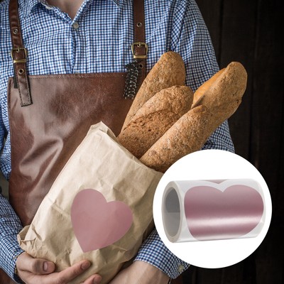  100 Pcs Roségoldener Aufkleber Etikettenaufkleber Kratzaufkleber
