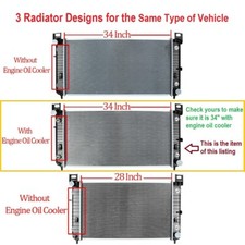 Radiator For 2000 Gmc Yukon Xl 1500 34 Between Tanks-wengine Oil Cooler Radiator For 2000 Gmc Yukon Xl 1500 34 Between Tanks-wengine Oil Cooler