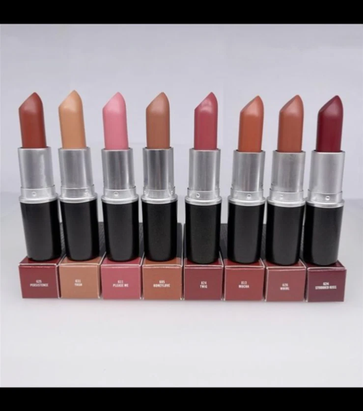 MAC Lipsticks Velvet Teddy, Persistance, Whirl, Taupe, Dark Deed, Candy Yum  Yum