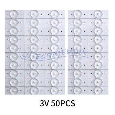 50/100PCS 3/6V LED Lamp Bead w/Optical Lens Fliter For Universal 32-65'' LED TV