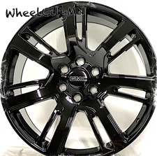 22” Gloss Black 4738 OE Replica Wheels fits 2018 GMC Sierra 1500i 6x5.5 +31