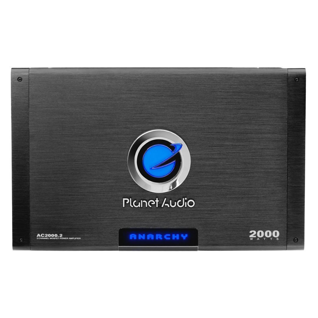 Planet Audio Anarchy AC20002 2000 Вт Мощный 2-канальный автомобильный усилитель черного цвета мощностью 2000 Вт 16690₽