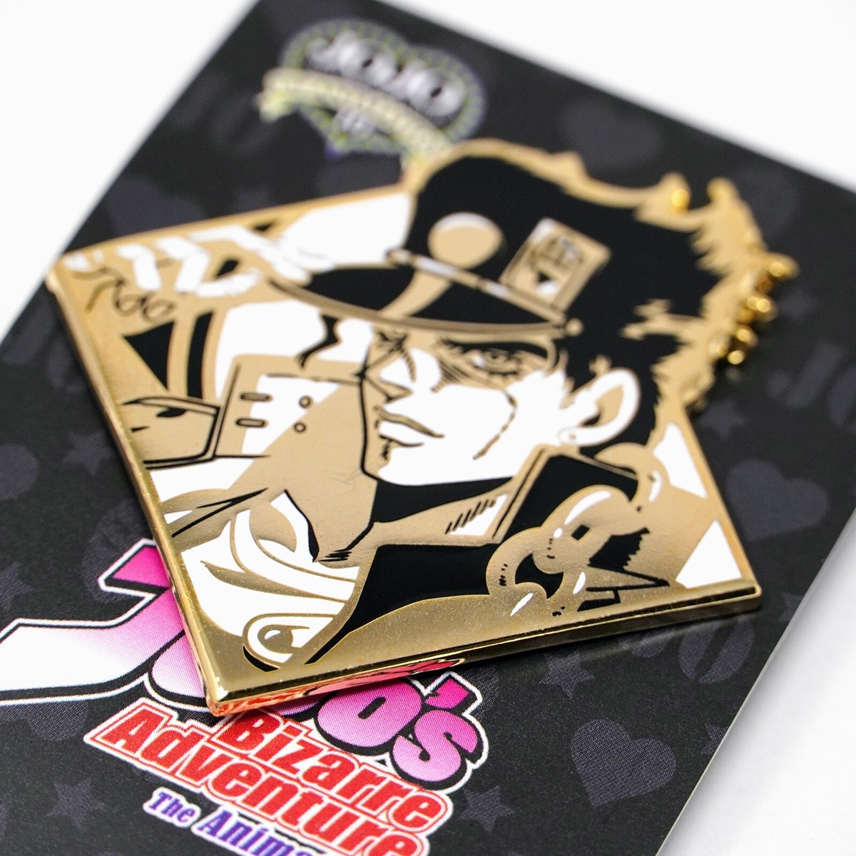 JoJo's Bizarre Adventure Jotaro Kujo Gold Enamel Pin Figure