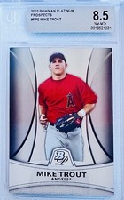 2010 Bowman Platinum Mike Trout #PP5 BGS 8.5 Beauty Trout Top Prospect Card