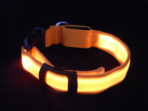 LED Glow Collar Dog Puppy Pet Flashing Light Safety Glow In The Dark FAST POST - Picture 44 of 81