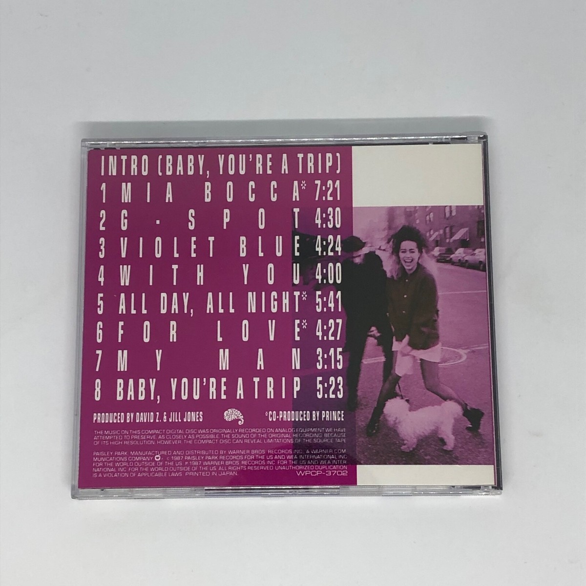 ジル・ジョーンズ　CD WPCP-3702 RARE Jill Jones S/T Prince Japan CD Mia Bocca G-Spot WPCP