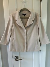 Ann Taylor Size 4 Women s Beige Tweed Blazer/Jacket