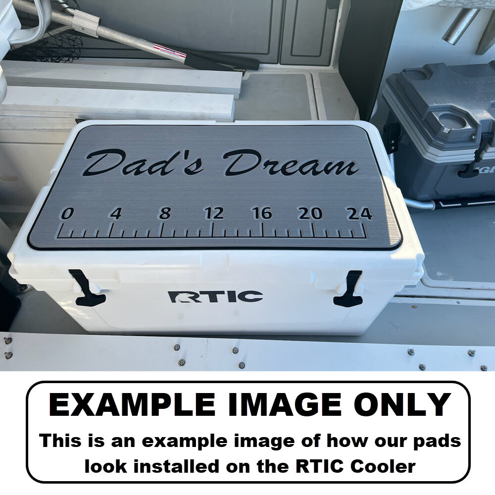 SeaDek Pad Top fits RTIC Cooler - Marine EVA Mat Accessories &ndash; Blank SF/SG