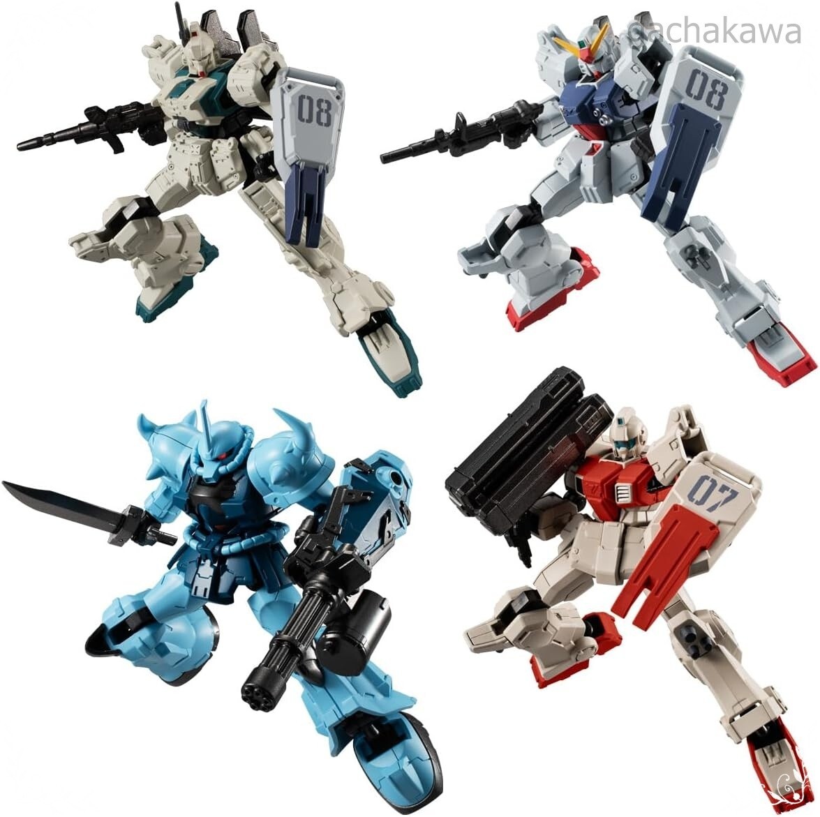 Black And Purple Balloons Bandai Hobby HGUC Anti MS Squad Set - 1