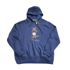 Polo Ralph Lauren Hoodie Shirt Ski Bear Mens Pullover Hooded