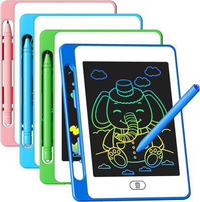 4 Pack LCD Writing Tablet for Kids, 6.5 Inch Colorful Doodle Board Drawing Table