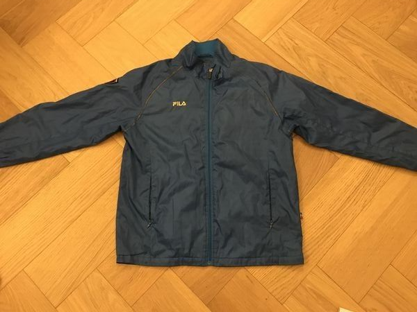 Giacca uomo Fila Mid blu con zip calcio fila 1911 taglia piccola media