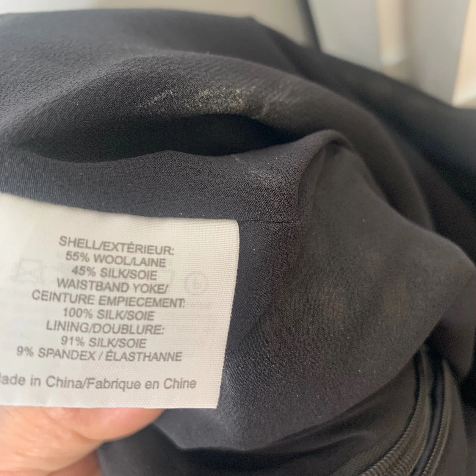 Abito Tory Burch oro a pois liana peplum raso nero taglia 2 ospite matrimonio