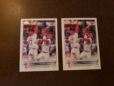 2 2022 Topps Update #US112 Philly Phenoms HARPER & HOSKINS Philadelphia Phillies