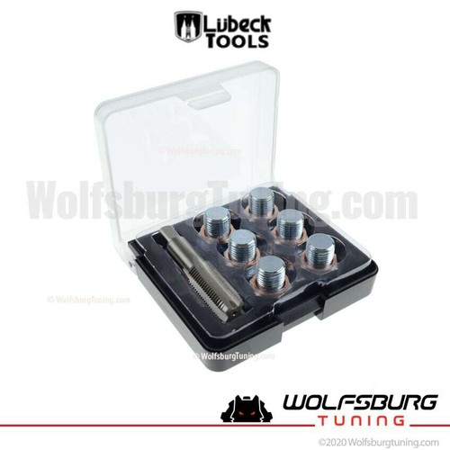 VW Audi Porsche M14 Oil Drain Plug Repair Kit w/ Oversize Tap & Drain