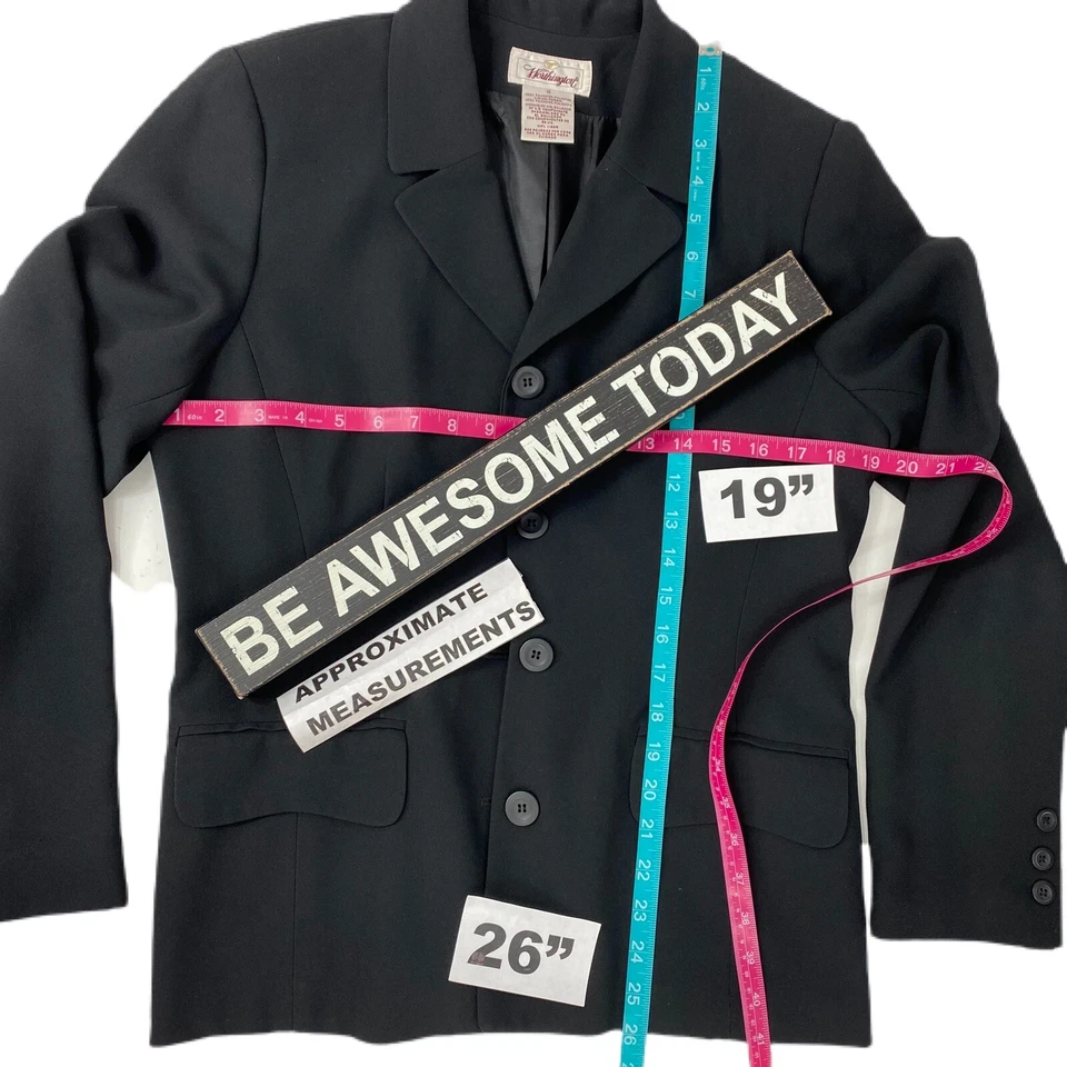 Worthington Blazer Dress Womens 10 Lot Black Cream Work Office Corpcore - Image 3 of 4