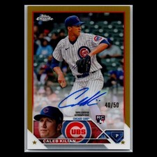 2023 Topps Chrome – #RA-CK Caleb Kilian RC Rookie Auto Gold Refractor /50