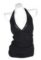 Tommy Bahama Black Mesh Solids Halter Tankini Swimwear Sz. S $104 on sale Tommy Bahama Black Mesh Solids Halter Tankini Swimwear Sz. S $104 on sale