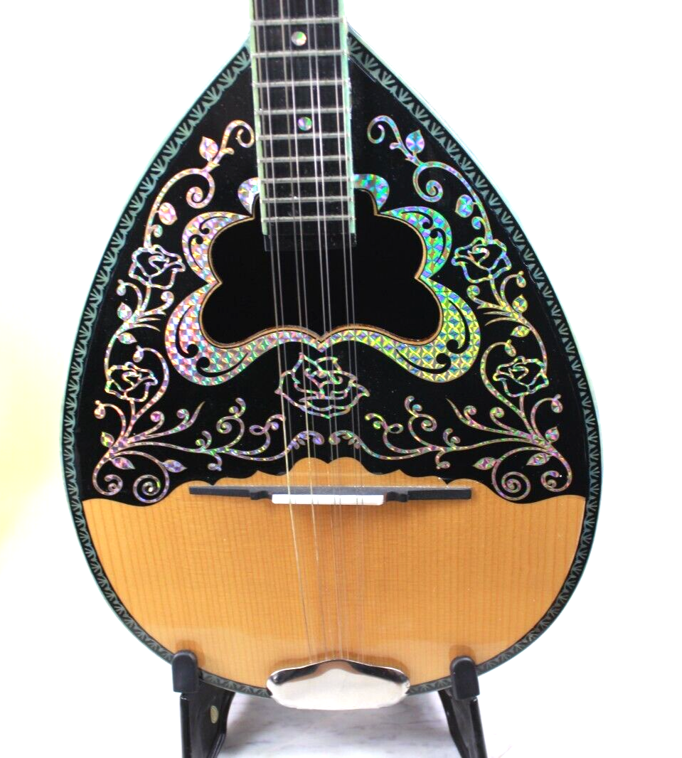 Greek Bouzouki 8 String Instrument with Stand eBay