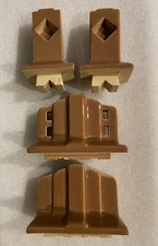 Art Deco Brown Porcelain Tile-In Bathroom Fixtures Soap Dish Bar Ends Toothbrush