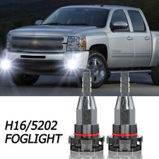 2pcs 5202 H16 Led Fog Driving Light Bulbs For 2007-2015 Chevy Silverado 1500