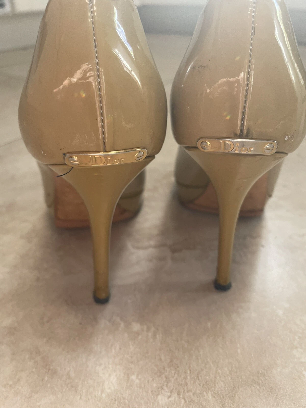 TALONS HAUTS VINTAGE DIOR, MARRON.TAILLE 38. USA taille 7,5