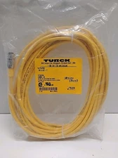 NEW OLD STOCK! TURCK 4-PIN EURO-FAST MOLDED CORD-SET RK-4.43T-7 U0880-02
