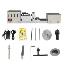 Aitoserlea Mini Wood Lathe Beads Polisher CNC Machining for Table Woodworking