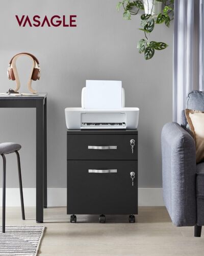 2-Drawer Vertical Filing Cabinet with Lock and Locks Lockable File Cabinet - Picture 21 of 36