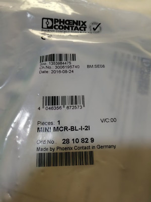 NEW MINI-MCR-BL-I-2I 2810829 Signal Isolation Amplifier fast shipping