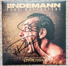 Lindemann Rammstein + Haftbefehl - in person Autogramm - Mathematik Vinyl