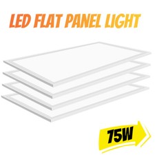 2x4FT LED Flat Panel Troffer Light, 75Watt Recessed Back-Lit Drop Ceiling Lights