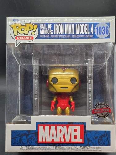 Funko Pop! Deluxe: Marvel Hall of Armor: Iron Man Model 4 #1036 Special Edition