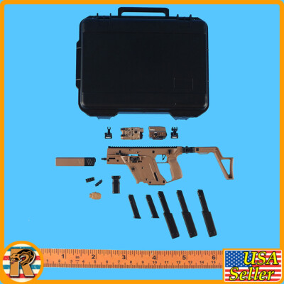 Compact Weapons 2 - Vector SMG Brown C - 1/6 Scale - Easy Simple Action Figures