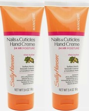 Sally Hansen Nails Cuticles Hand Creme 24 hr Moisture 3.4 Oz Each 2 PACK