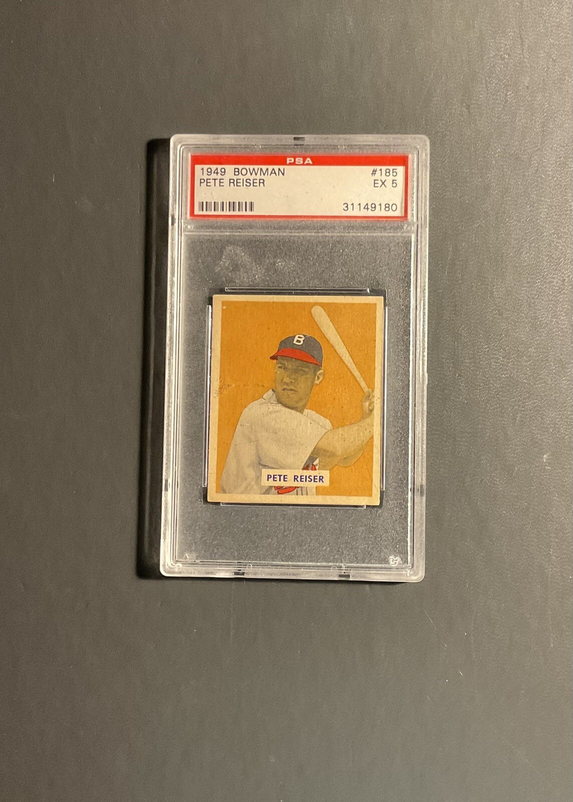 1949 Bowman #185 Pete Reiser Boston Braves PSA 5