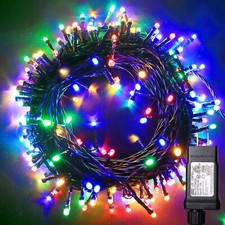 Christmas Lights Colored String Lights 33Ft 100LED Waterproof Multicolor Twinkle