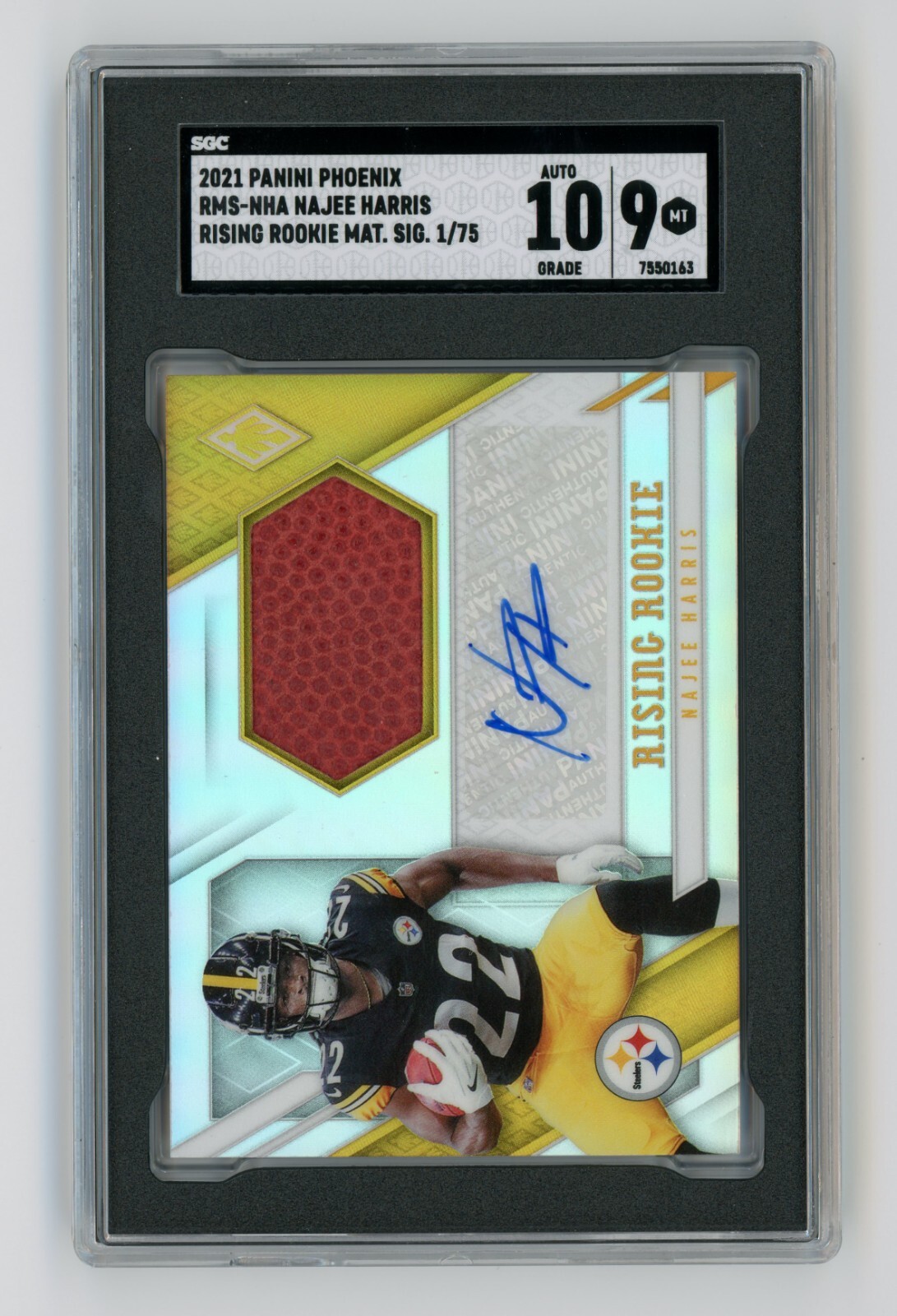 Najee Harris Panini Phoenix Rookie Memorabilia #RMENHA Purple