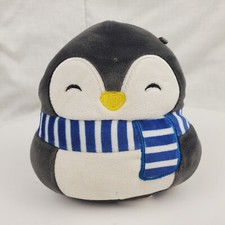 4 LUNA the Penguin Blue Scarf Ear Muffs Holiday Christmas Squishmallow Plush