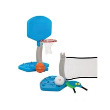 Wahu 3-in-1 Pool Sports Game Pack with Basketball and Hoop, Volleyball and Ne...
