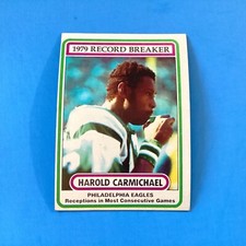 1980 Topps 1979 Record Breaker Harold Carmichael #2 Vg