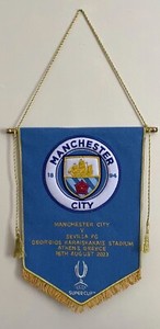 ASMS Sorgues ancien grand fanion feutrine vintage foot football pennant banderin