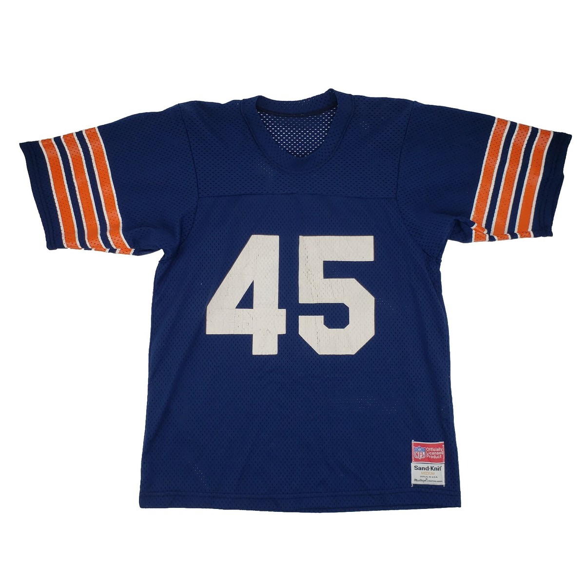 Vintage 80s Sand Knit Gary Fencik Chicago Bears Jersey #45 Medium